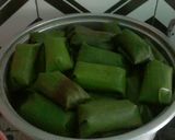 Foto langkah ke 3 dari resep Lontong isi oncom magi com.