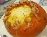صورة لخطوة 7 من وصفة قرع برازيلي محشو بالقريدس Camarào no Moranga🍤🍤