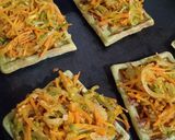 Foto del paso 5 de la receta: Wafles de arvejas con salteado de vegetales