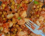 A picture of step 3 of Crunchy, spicy, and utterly festive — Chana Bhujia Chaat without chutney 🌶️✨.
