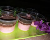 Foto langkah ke 6 dari resep Puding Stroberi fla Coklat simpel buat nya 😋😉.