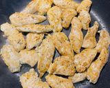 A picture of step 4 of Stir-Fried Chicken Strips with Diced Potatoes.