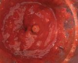 A picture of step 4 of Strawberry Cream Cheese in  Chocolate Cup.