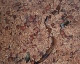 A picture of step 5 of Waakye or Waashe with shito(check for my shito recipe).