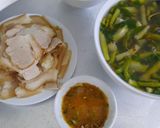 Hình bước làm 5 của món Canh ngồng (bồng) khoai nấu tôm