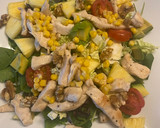 Foto del paso 7 de la receta: Ensalada templada de berros y brotes tiernos con pollo a la plancha