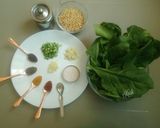 A picture of step 1 of Palak Dal.