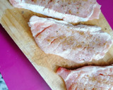 Foto del paso 1 de la receta: Bocadillo de lomo con queso membrillo y algas
