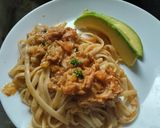 Foto del paso 15 de la receta: Tallarines🥫🍝🥛con atún🍅🌶️🍝