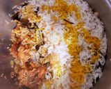 A picture of step 12 of Butter Chicken Biryani.