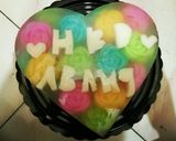 Foto langkah ke 8 dari resep Pudding mawar kaca birthday.