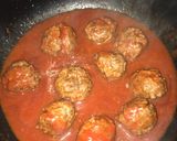 Foto del paso 5 de la receta: Albóndigas de carne en salsa de tomate 🍅🥦 papas rústicas y arroz con brócoli🍲