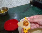 A picture of step 6 of Halwai style modak.