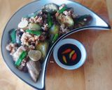 Hình bước làm 3 của món CÀ tím xào thịt