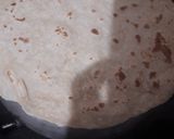 A picture of step 2 of Rumali roti.