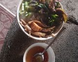 Hình bước làm 2 của món Bún trộn chay