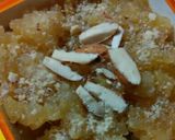 A picture of step 4 of Aalu ka halwa.