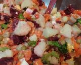 Foto del paso 2 de la receta: Ensalada primavera con pescado a la plancha