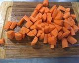 Une image de l'étape 8 de Soupe de pois chiches, carottes, poivron et lard.