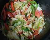 A picture of step 6 of Veg Chowmein.