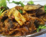 A picture of step 4 of Chilli garlic mushroom.