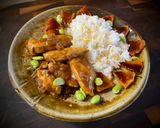 Une image de l'étape 5 de Poulet et Butternut teriyaki, agrumes, riz et edamames.