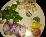 A picture of step 1 of White sauce pasta.