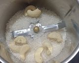 A picture of step 1 of Cashew khoya poli.