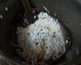A picture of step 1 of Khichadi chamman polaw.