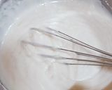 A picture of step 7 of Valentine's special Vanilla Chocolate Heart Cake / Zebra cake / Eggless cake.