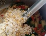 A picture of step 2 of Masala khichdi.