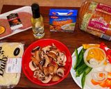 A picture of step 1 of Mike's Southwestern Patty Melts.
