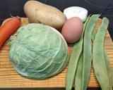 Foto del paso 1 de la receta: Crema de verduras con huevo