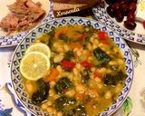 A picture of step 4 of Lemony Bean Soup with Spinach and Turmeric.