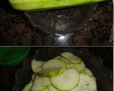 Foto del paso 1 de la receta Pastel de calabacín y espárragos trigueros en microondas