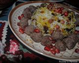 A picture of step 13 of Persian Pomegranate Rice with Pistachio and Raisins.