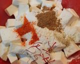 A picture of step 3 of Palak-paneer kofte.