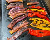 Une image de l'étape 13 de Aubergines chinoises et poivrons grillés aux épices et coriandre (recette plancha).