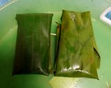 A picture of step 2 of Thai Sticky Rice Parcels with Raisins.