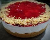 A picture of step 1 of Strawberry cheesecake.