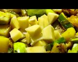A picture of step 7 of Poi chingudi curry (Prawns cooked with basella and vegetables).
