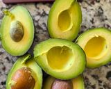 A picture of step 1 of Chipotle Style Guacamole.