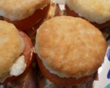 A picture of step 4 of Leftovers Ham and Cheese Biscuits.