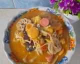 Foto langkah ke 4 dari resep Seblak Sosis Jamur.