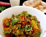 A picture of step 6 of Winter special sabzi.