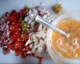 A picture of step 1 of Protein sauce.