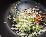 A picture of step 1 of Hot and Sour Soup.