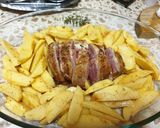 Pas rețetă Cotlet de porc Caprese și cartofi cu cașcaval la cuptor 2 fotografie