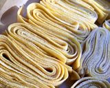 A picture of step 1 of Fresh pappardelle with artichokes and prawns.