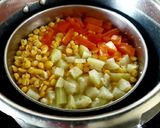 A picture of step 2 of Rice Roti Salad Lauki Chanadal Sabzi - Mini Meal Office Lunch Tiffin.
